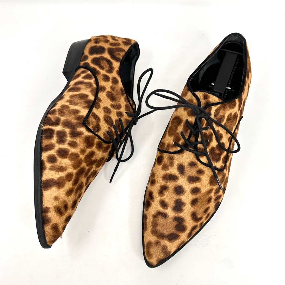 Marc Fisher LTD Finna Pointy Toe Oxford Leopart Print - Picture 5 of 12
